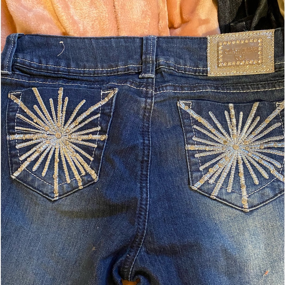 tight fitting,perfect condition,never worn ,light/ meduim wash/fresita pants